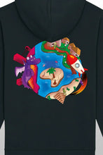Lade das Bild in den Galerie-Viewer, Space Weltkugel Kids Hoodie black