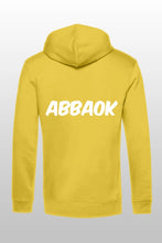 Lade das Bild in den Galerie-Viewer, Abbaok Schriftzug Hoodie Gelb Duo