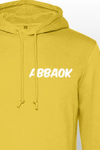 Lade das Bild in den Galerie-Viewer, Abbaok Schriftzug Hoodie Gelb Duo