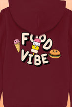 Lade das Bild in den Galerie-Viewer, Food Vibe Hoodie Kids burgundy