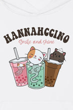 Lade das Bild in den Galerie-Viewer, Hannahccino Cat Kids Hoodie White