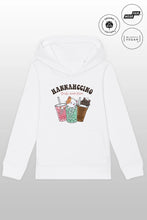 Lade das Bild in den Galerie-Viewer, Hannahccino Cat Kids Hoodie White
