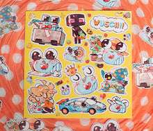 Lade das Bild in den Galerie-Viewer, Schneckchenplüsch + Stickerbogen