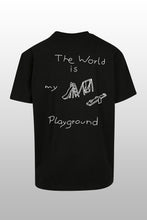Lade das Bild in den Galerie-Viewer, Playground Oversize T-Shirt schwarz