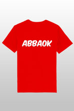 Lade das Bild in den Galerie-Viewer, Abbaok Schriftzug T-Shirt Duo rot