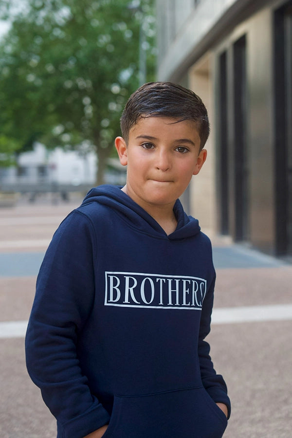 Brothers United Sweat à capuche Bleu Enfants