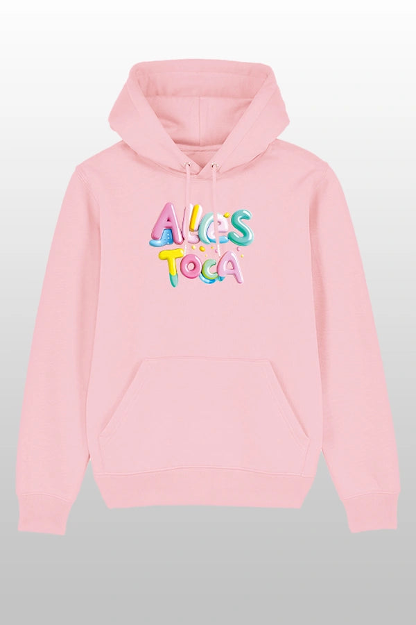 AllesToca Art Hoodie Cotton Pink