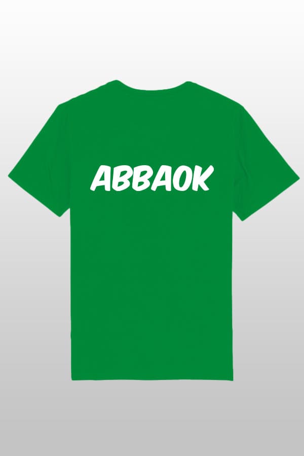 Abbaok Schriftzug T-Shirt Duo grün