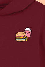 Lade das Bild in den Galerie-Viewer, Food Vibe Hoodie Kids burgundy
