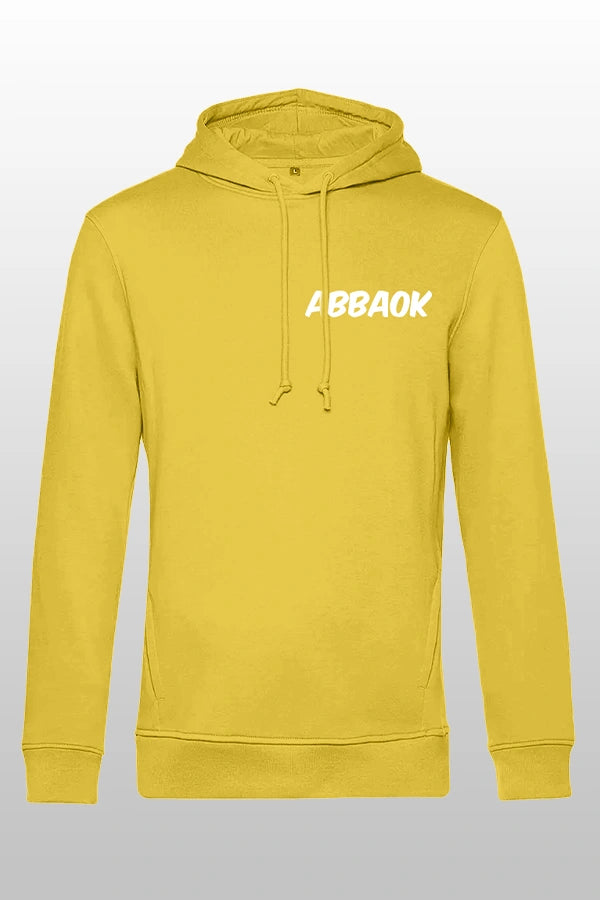 Abbaok Schriftzug Hoodie Gelb Duo