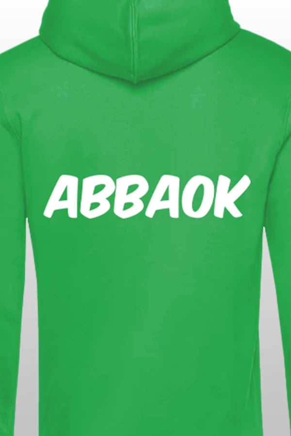 Abbaok Schriftzug Hoodie Grün Duo