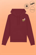 Lade das Bild in den Galerie-Viewer, Food Vibe Hoodie burgundy
