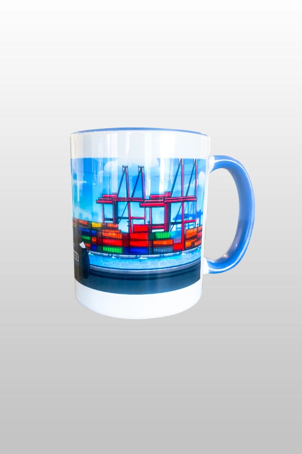 Abbaok Bi-Color Tasse Blau