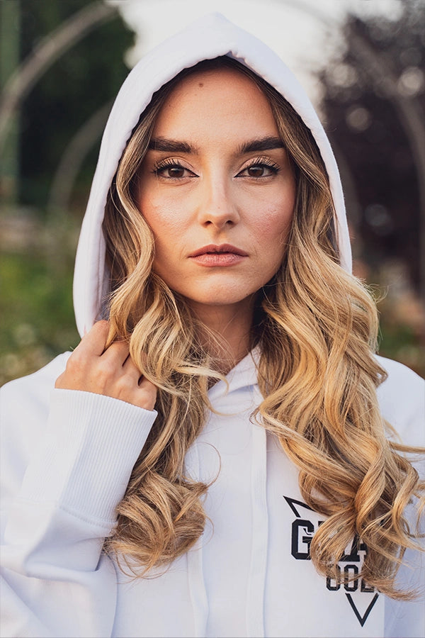 Wellness Wäsch Hoodie white