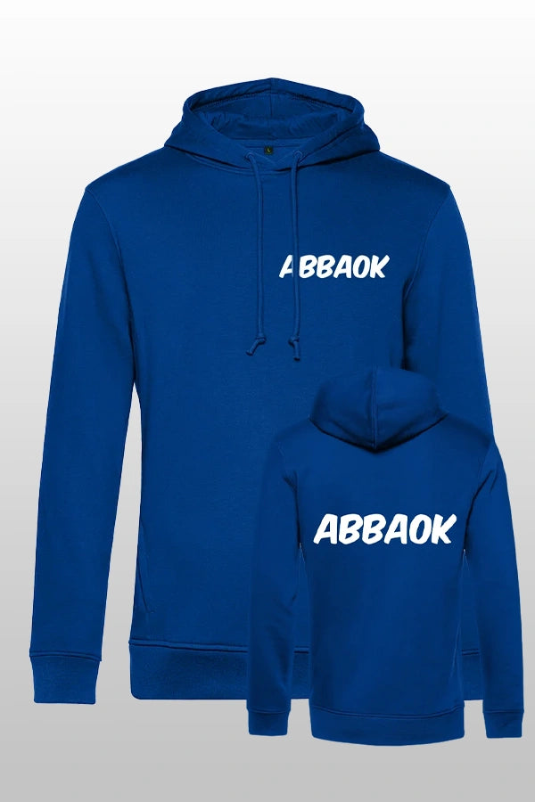 Abbaok Schriftzug Hoodie Blau Duo