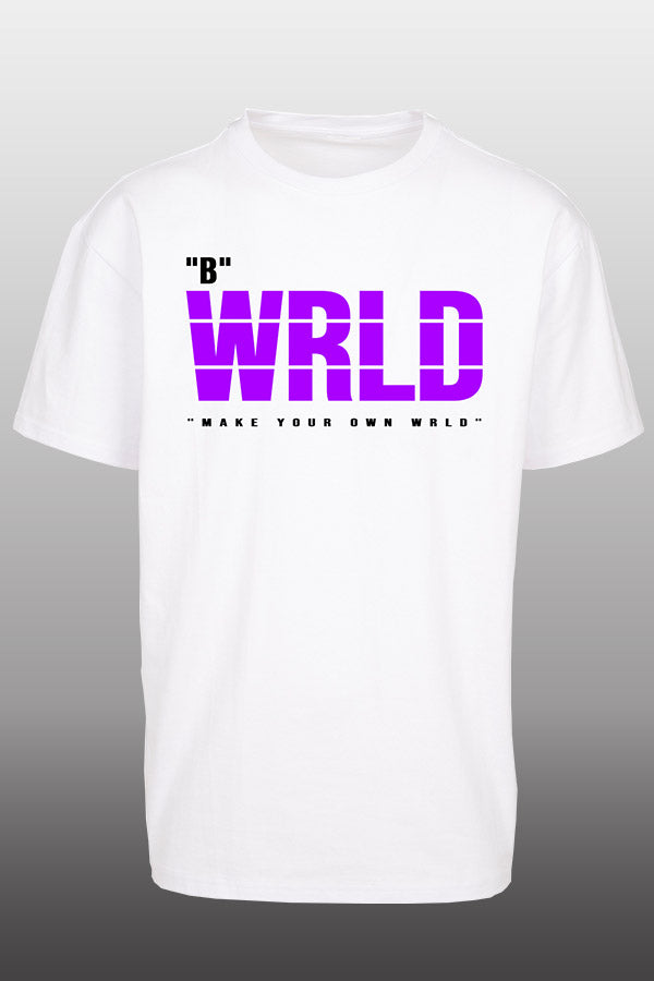 WRLD Oversize T-Shirt weiß