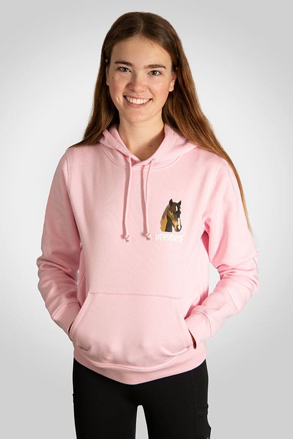 HeyHorse Hoodie cotton pink