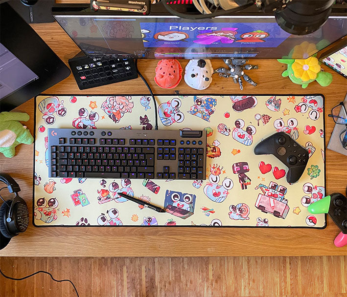 Schneckchen Mausmatte + Stickerbogen