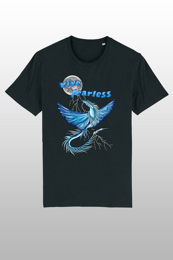 Vive fearless blue Shirt schwarz