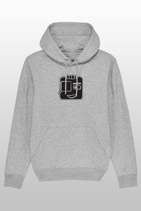 iOser100 Hoodie heather grey