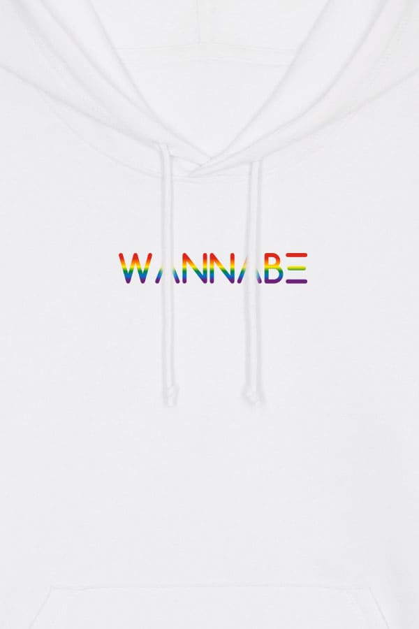 WANNABE Hoodie LGBTQ+ white