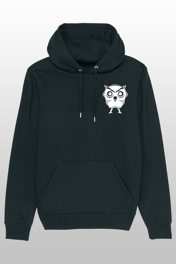 Owl Hoodie Black