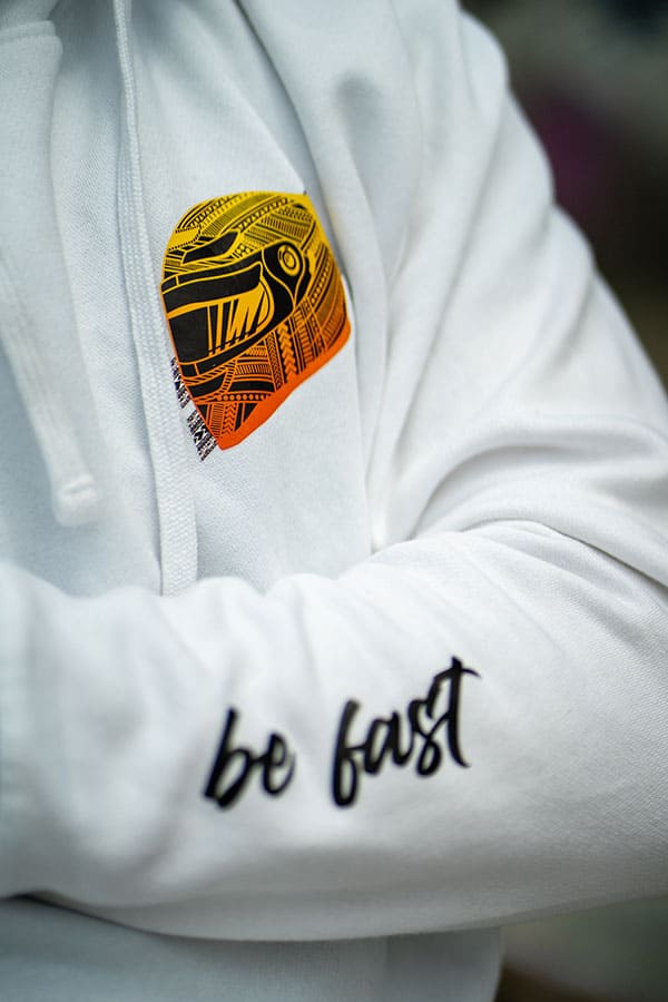 Brake less Hoodie white